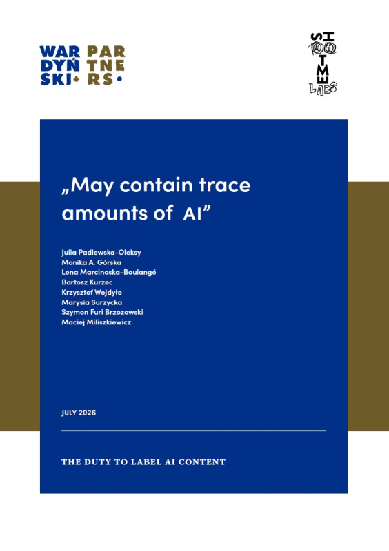 “May contain trace amounts of AI”