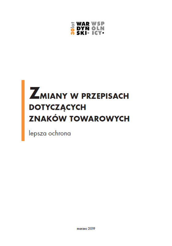 Zmiany w przepisach dotyczących znaków towarowych